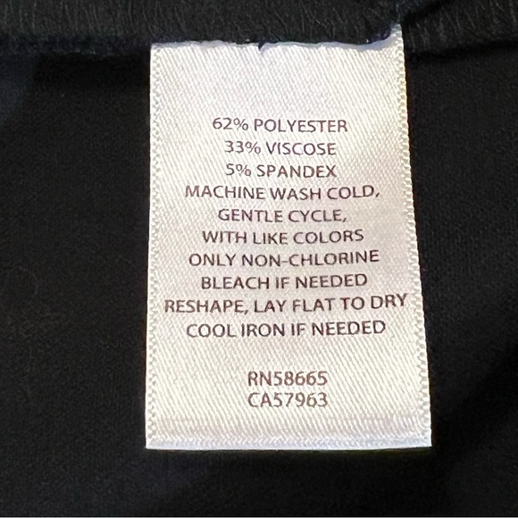 Nordstrom Halogen Women’s High Rise Dress Trouser Pants Black size 14 career - Picture 7 of 15